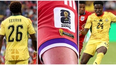 Adjetey, Nuamah, Senaya, Opoku and Yirenkyi have special stickers on their jerseys