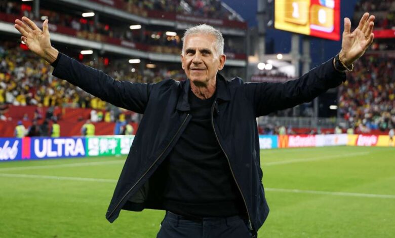 Carlos Quieroz celebration